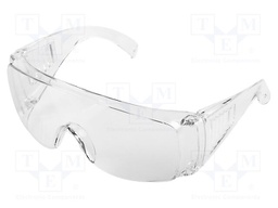 Safety spectacles; Lens: transparent; Resistance to: UV rays