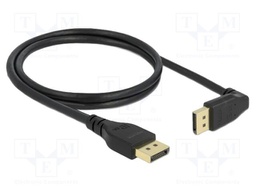 Cable; DisplayPort plug,DisplayPort plug 90° up/down; 1m; black