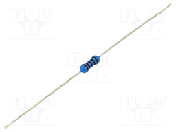 Resistor: metal film; THT; 1.21kΩ; 250mW; ±1%; Ø2.5x6.8mm; axial