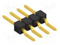 Connector: pin strips; pin header; male; PIN: 4; 2.54mm; SMT; 1x4
