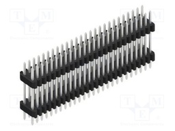 Connector: pin strips; pin header; male; PIN: 52; 1.27mm; THT; 2x26