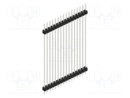 Connector: pin strips; pin header; male; PIN: 16; 2.54mm; THT; 1x16