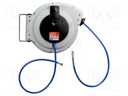 Retractable extension cord; pneumatic; Connection: 3/8"; L: 15m