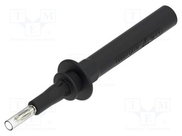 Measuring tip; 20A; black; Tip diameter: 4mm; Socket size: 4mm