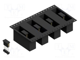 Connector: pin strips; pin header; male; PIN: 4; 2.54mm; SMT; 1x4