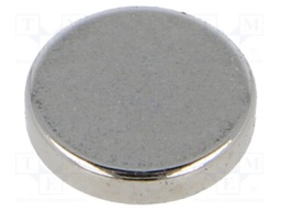Magnet: permanent; neodymium; 10N; Ø: 10mm; H: 2mm