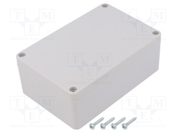 Enclosure: multipurpose; X: 70mm; Y: 105mm; Z: 40mm; ABS; light grey