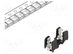 Fuse holder; cylindrical fuses; Mounting: SMT; -40÷85°C; 10A; 5mΩ