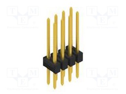 Connector: pin strips; pin header; male; PIN: 8; 2.54mm; THT; 2x4