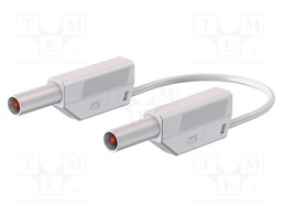 Test lead; PVC; 1.5m; white; 32A; 1kV; Cond.cross sec: 2.5mm2