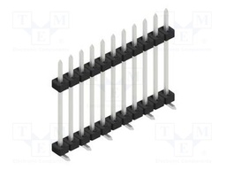 Connector: pin strips; pin header; male; PIN: 11; 2mm; SMT; 1x11