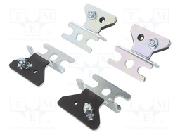 Wall-mounted holder; steel sheet; Plating: zinc