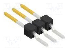 Connector: pin strips; pin header; male; PIN: 3; 2.54mm; SMT; 1x3
