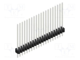Connector: pin strips; pin header; male; PIN: 20; 1.27mm; THT; 1x20