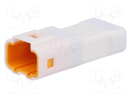 Plug; wire-wire; male; JWPF; 2mm; PIN: 4; w/o contacts; 100V; 3A; IPX7