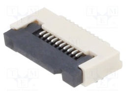 Connector: FFC (FPC); horizontal; PIN: 10; ZIF; SMT; 50V; 0.4A; H: 2mm