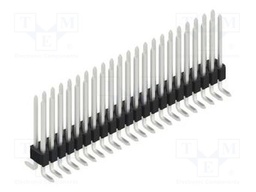 Connector: pin strips; pin header; male; PIN: 44; 1.27mm; SMT; 2x22