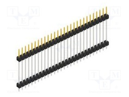 Connector: pin strips; pin header; male; PIN: 28; 2.54mm; THT; 1x28