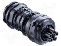 Connector: AC supply; soldering; female; 30A; for cable; IP68