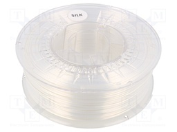 Filament: SILK; 1.75mm; white; 225÷245°C; 1kg; Table temp: 50÷60°C