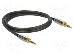 Cable; Jack 3.5mm 3pin plug,Jack 6,35mm 3pin plug,both sides
