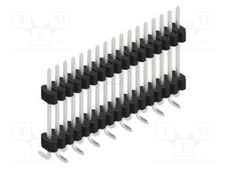 Connector: pin strips; pin header; male; PIN: 17; 1.27mm; SMT; 1x17
