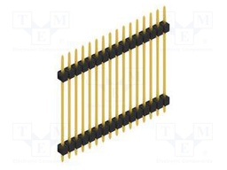 Connector: pin strips; pin header; male; PIN: 16; 2.54mm; THT; 1x16