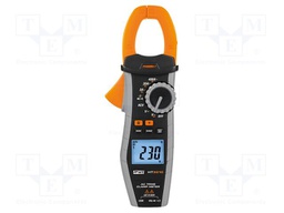 Meter: multifunction; pincers type; LCD; Øcable: 30mm; True RMS AC
