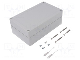 Enclosure: multipurpose; X: 122mm; Y: 202mm; Z: 75mm; TG ABS; ABS