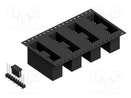 Connector: pin strips; pin header; male; PIN: 9; 2.54mm; SMT; 1x9