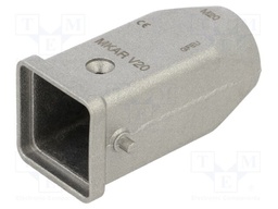 Enclosure: for HDC connectors; 180 °C; size 21.21; IP44; M20