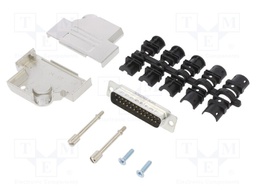 D-Sub; PIN: 25; male; shielded; angled 45°; soldering; for cable