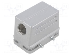 Enclosure: for HDC connectors; C146; size E10; for cable; angled