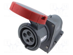 Connector: AC supply 3-phase; socket; female; screw terminal