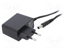 Power supply: switched-mode; voltage source; 5VDC; 3A; 15W; plug