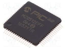 PIC microcontroller; Memory: 512kB; SRAM: 128kB; 2.2÷3.6VDC; SMD