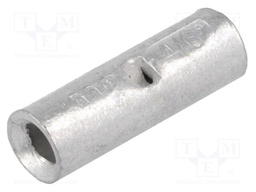 Butt splice; copper; 6mm2; tinned