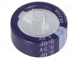 Capacitor: electrolytic; backup capacitor,supercapacitor; THT