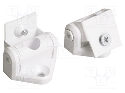 Tilted bracket; white; plastic,stainless steel