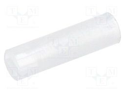Spacer sleeve; LED; Øout: 4mm; ØLED: 3mm; L: 14mm; natural; UL94V-2
