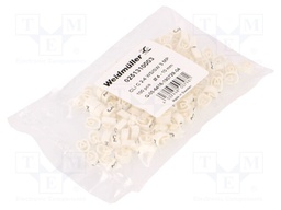 Markers for cables and wires; 4÷10mm; PVC; white; -30÷80°C