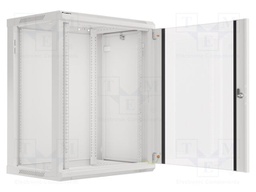 Enclosure: rack cabinet; Standard: 19"; 15U; grey; Z: 450mm; X: 600mm