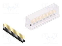 Connector: pin strips; pin header; male; PIN: 34; 2mm; SMT; 2x17