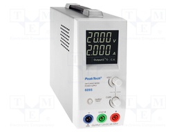 Power supply: laboratory; single-channel,adjustable; 1÷20VDC