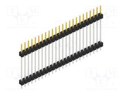Connector: pin strips; pin header; male; PIN: 24; 2.54mm; THT; 1x24