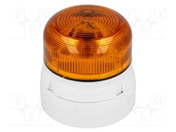 Signaller: lighting; flashing light,continuous light; orange