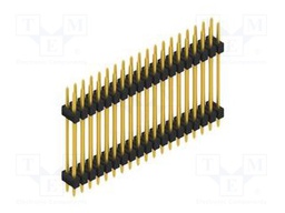 Connector: pin strips; pin header; male; PIN: 38; 2.54mm; THT; 2x19