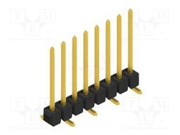 Connector: pin strips; pin header; male; PIN: 8; 2.54mm; SMT; 1x8