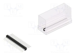 Connector: pin strips; pin header; male; PIN: 18; 1.27mm; SMT; 1x18
