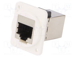 Coupler; FT; Cat: 6; shielded; Layout: 8p8c; RJ45 socket,both sides